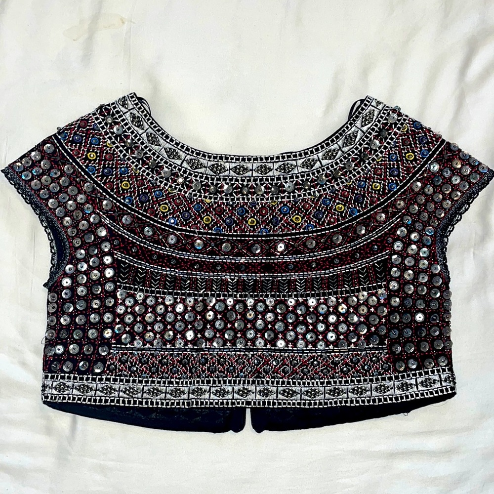 Zara beaded crop top